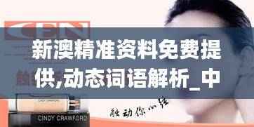新澳精准资料免费提供,动态词语解析_中级版CEN672.22