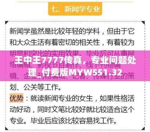 王中王7777传真,专业问题处理_付费版MYW551.32