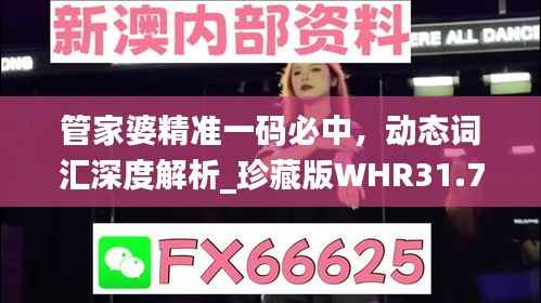 管家婆精准一码必中，动态词汇深度解析_珍藏版WHR31.74