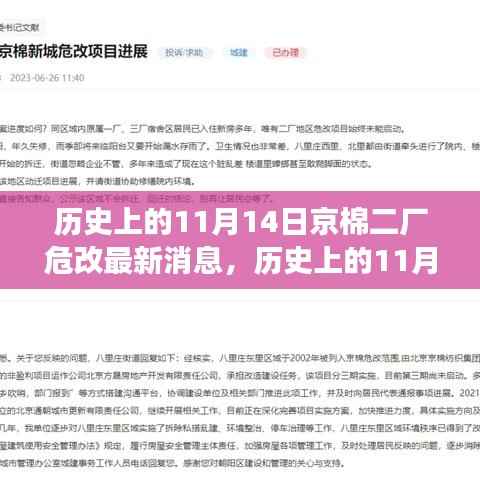 历史上的11月14日,京棉二厂危改进展深度探讨及最新消息