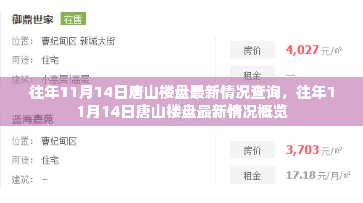 往年11月14日唐山楼盘最新动态概览及查询结果展示
