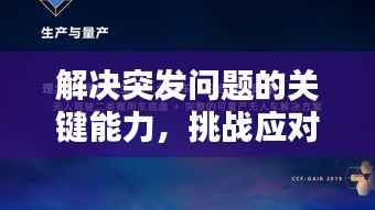 解决突发问题的关键能力,挑战应对高手之道