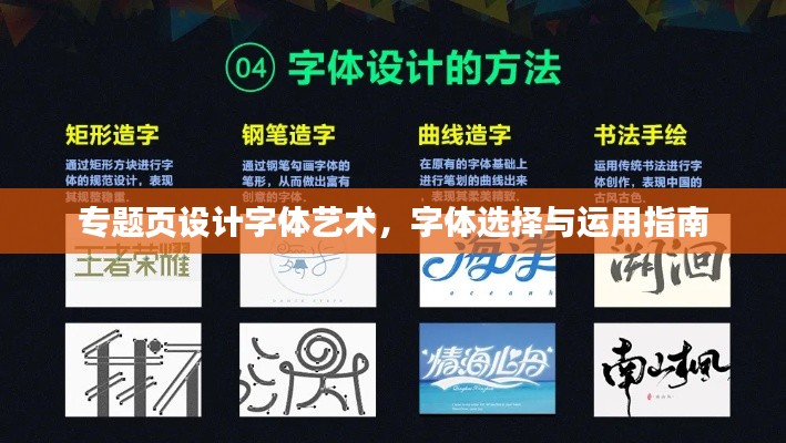 专题页设计字体艺术，字体选择与运用指南