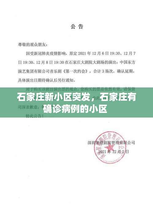 石家庄新小区突发，石家庄有确诊病例的小区 