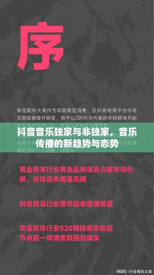抖音音乐独家与非独家，音乐传播的新趋势与态势