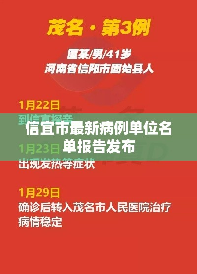 信宜市最新病例单位名单报告发布